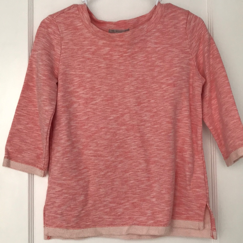 Gap marble pink and white crew neck pullover